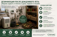 Дезинфекция после дождливого лета: как убрать сырость и плесень в доме, подвале и погребе